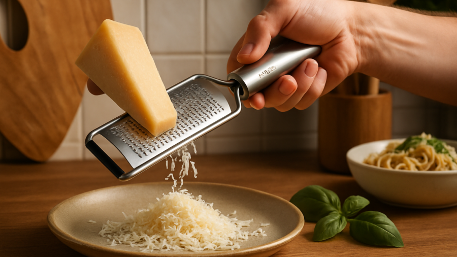 SimSim Profi HOBEL superscharfer Parmesanhobel – Edelstahl