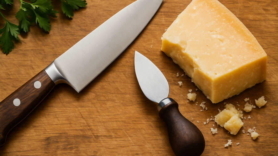 Küchenmesser und Parmesanmesser: Auswahl und Pflege
